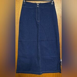 Desert West by Sherry Holt Denim Skirt – Size S – Western Style – 35.5” Long